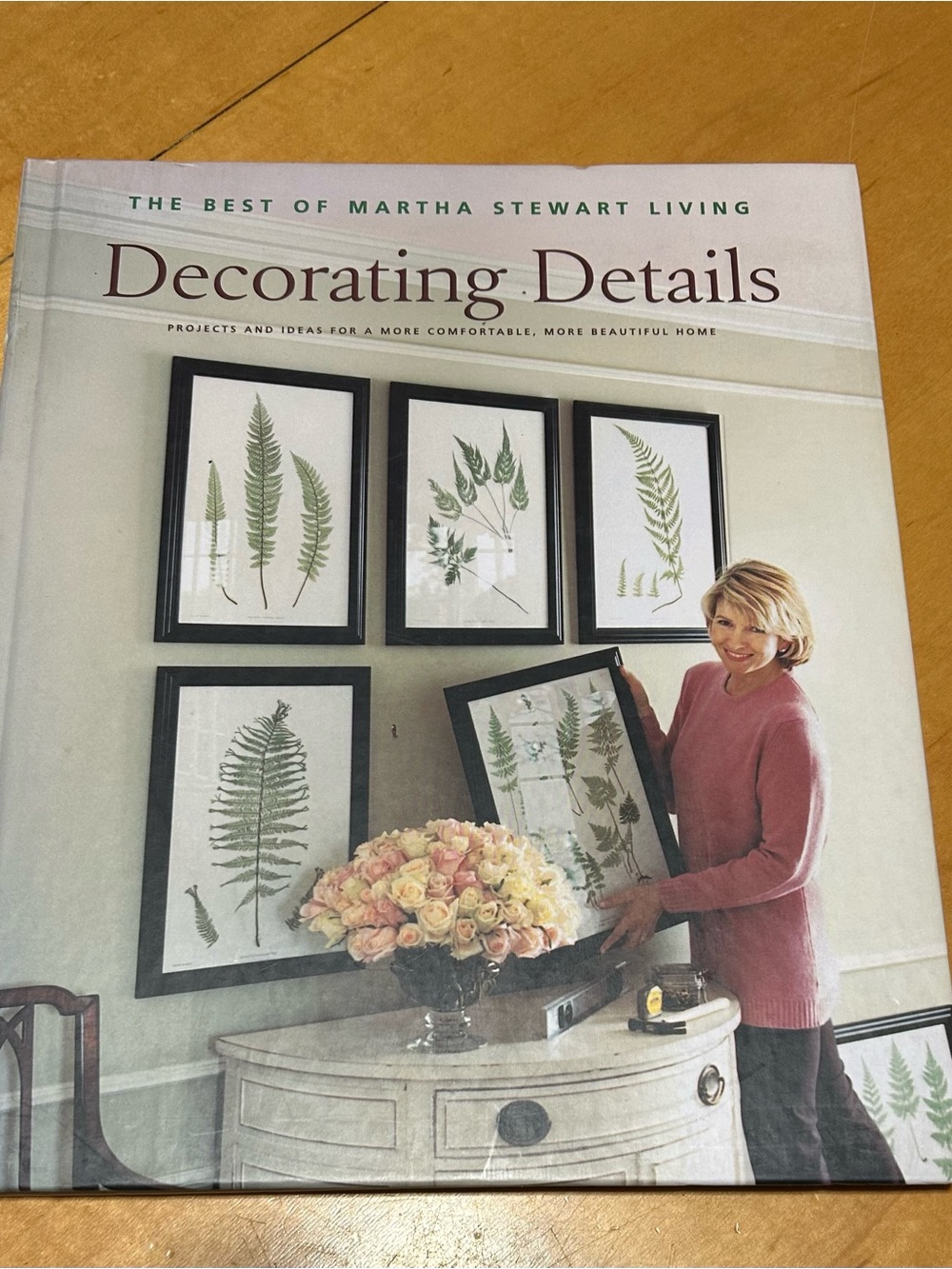 Martha Stewart Pink Sweater Cover Art Book with Botanical Prints
